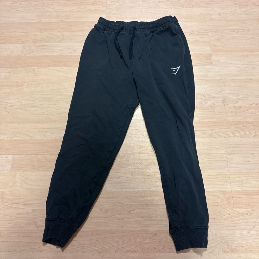 Men's Black Gymshark Jogger Pants